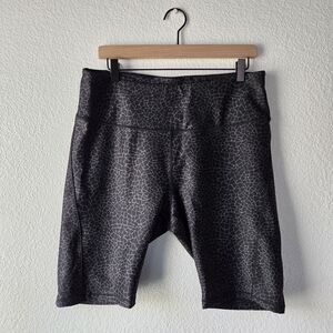 Calia bike shorts black gray geometric pattern women's size XL